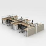 Buy cheap 8 Seater Office Workstation Desks Thickness 25mm Modular Cubicle Workstation from wholesalers