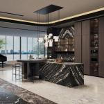 Wholesale PVC Modern Modular Focus on Cabinet Design Kitchen Furniture Solid