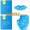 Buy cheap Safety Products Equipment Indoor Disposable medical plastic shoe covers waterproof PE CPE material,PE material blue shoe from wholesalers