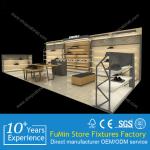 hot elegant leather showcase display counter for shoes