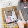 Buy cheap Manufacturer Custom Logo Transparent Clear PVC Plastic Portable Packaging Promotional Gifts Shopping Tote Bag, bagease from wholesalers
