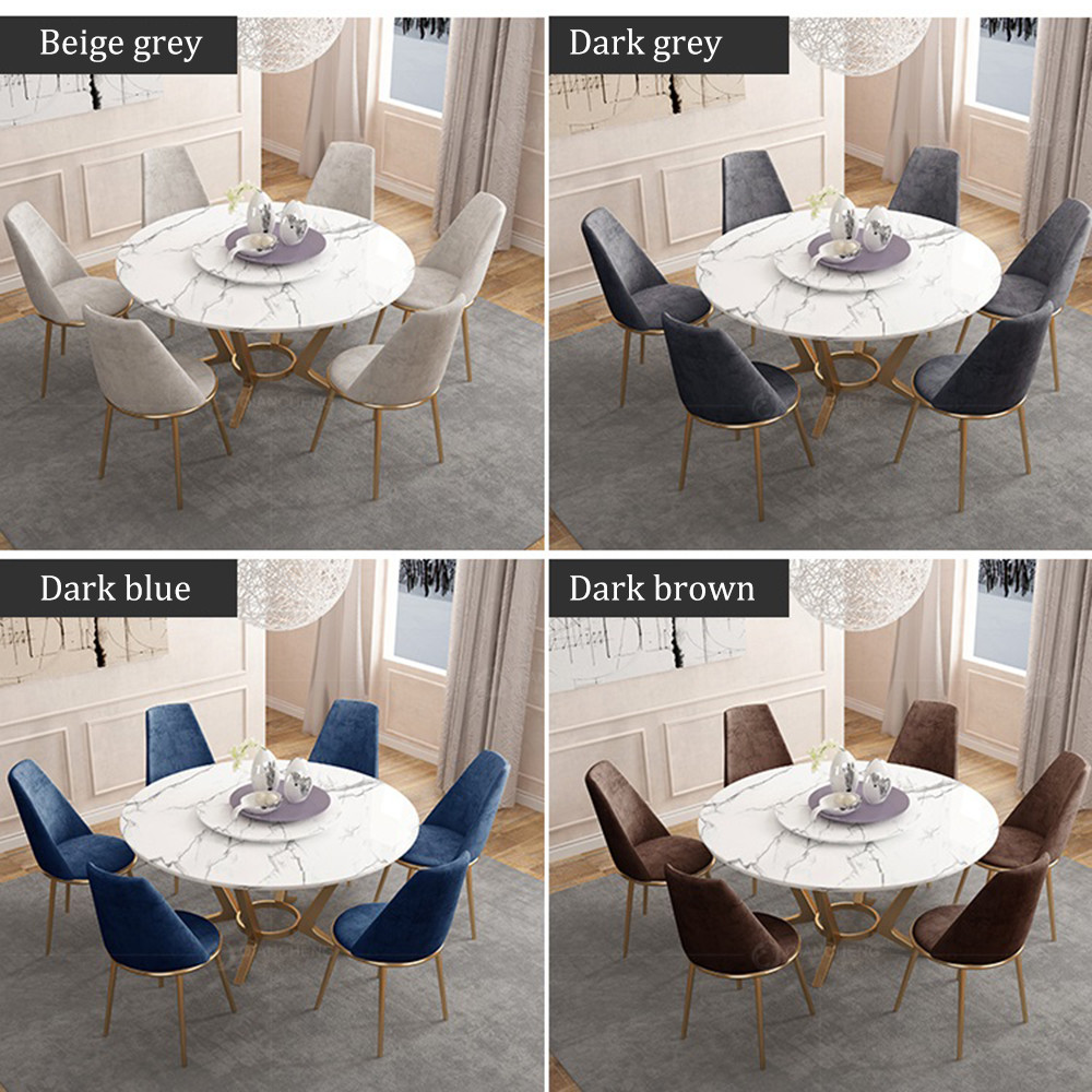 High quality customized color 6 seater luxury marble dining tables