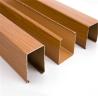 Buy cheap Wooden Finish Aluminum Grille Ceiling Grid Shape Customized Size from wholesalers