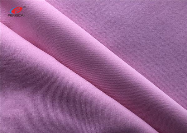 Red 95 Polyester 5 Spandex Fabric Stretch , Poly Spandex Knit Fabric For Yoga