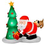 Customize Size Advertising Inflatable Santa Claus For Christmas Decoration
