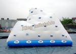 PVC White Inflatable Water Iceberg / Blow Up Water Sports Toy For Adults And