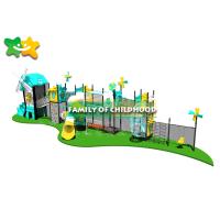 Buy cheap Fun Outdoor Playhouse With Slide And Swing , Kids Outdoor Climbing Equipment product