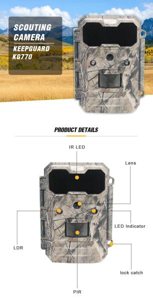 Buy cheap 20MP Thermal Surveillance Hunting Camera Waterproof IP65 WEEE from wholesalers