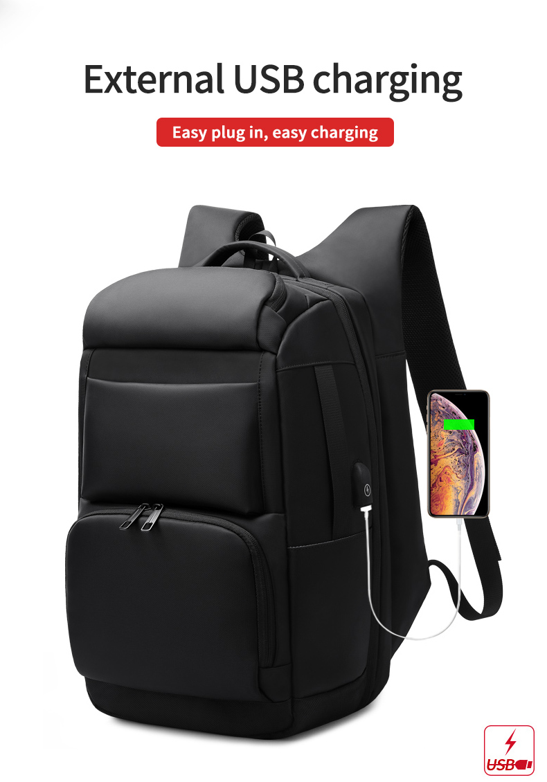 High quality products men's waterproof 17 inch Laptop Backpack Travel Business Backpack