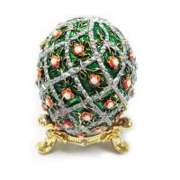 Buy cheap Faberge Egg Trinket Jewelry Box with Rose for Sale Rose Jewelry Trinket Box Rose product