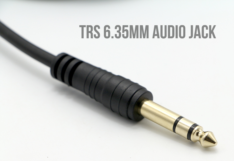 CUSTOM Gold Connector 6.35mm Jack 1/4 inch TRS Male To 1/4 inch TRS Female Stereo Audio Jack Cable