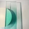 Buy cheap Icy Blue Gradient Laminated Glass Shower Enclosure Indoor Partition Wall from wholesalers