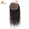 Buy cheap 18inch Raw Virgin Human Hair Weft Bundles Kinky 1B Natural Black from wholesalers
