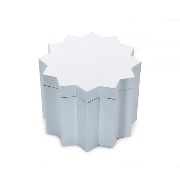Exquisite Shaped Paper Box Twelve Corner Packaging Box Polygonal Flat Cover Gift