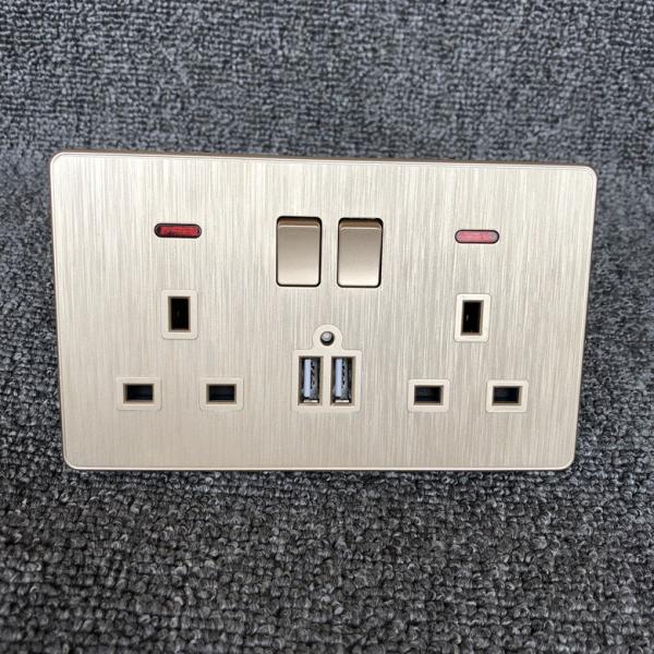 Buy cheap 110V ~ 250V British Standard Module Wall Switch Socket For Hotel / Apartment from wholesalers