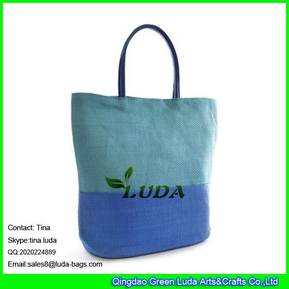 Buy cheap LUDA 2015 new product straw mat nice look fabric straw handbag from wholesalers