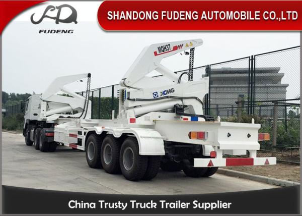Buy cheap Tri Axle Side Loader Container Truck / 16-37 Ton Self Loading Container Truck from wholesalers