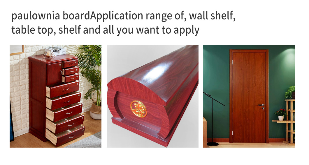 Home Office Essential 27mm Qingfa Paulownia Solid Board with Online Technical Support