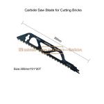Carbide Saw Blade for Cutting Bricks Size:305mmx51x20T,Reciprocating