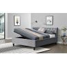 Buy cheap Lambeth Grey Velvet Sleigh Storage Ottoman Bed Frame Double King Size from wholesalers