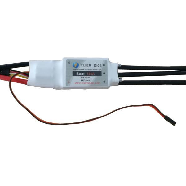 Buy cheap 3-7S 120A RC Boat ESC Vinyl Material 5V/2A ESC Electronic Speed Controller from wholesalers