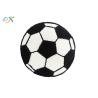 Buy cheap Heat Cut Border Custom Soccer Patches Round Shape Black / White Color from wholesalers