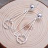 Buy cheap Women Korea Fashion Deometric Drawing 925 Sterling Silver Drop Dangle Earrings (058000) from wholesalers