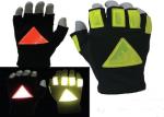 Breathable Traffic Safety Gloves S - XXL Size Nylon And Spandex Material