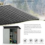 Small Garden Metal Steel Storage House Outdoor Backyard Portable Waterproof Bike