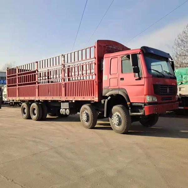 Buy cheap Good Performance HOWO 8X4 Cargo Truck with 6m Cargo Box Dimensions from wholesalers