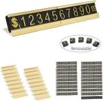 AaL-49-17 S Metal Base Embossed Digital Tags For Hotels Garments Shoes Bags