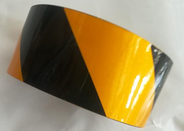 Buy cheap Waterproof Retro Dark And Yellow Reflective Tape Sheets For Warning Safety Signs from wholesalers