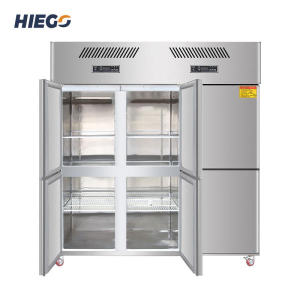 Buy cheap 6 Door Stainless Steel Upright Refrigerator R134a 1600L Direct Cooling from wholesalers