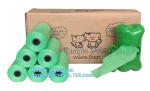 Bone Shaped Dog & Pet Waste Bag Holder - Holds Standard Rolls of Poop Bags,