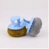 Buy cheap Custom Kitchen Cleaning Scourer PET Handle Stainless Steel Scrubber from wholesalers
