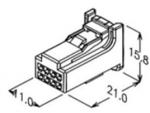 ECU TE Connectivity Connectors , AMP Cable Connectors 1376352-1 1376352-4
