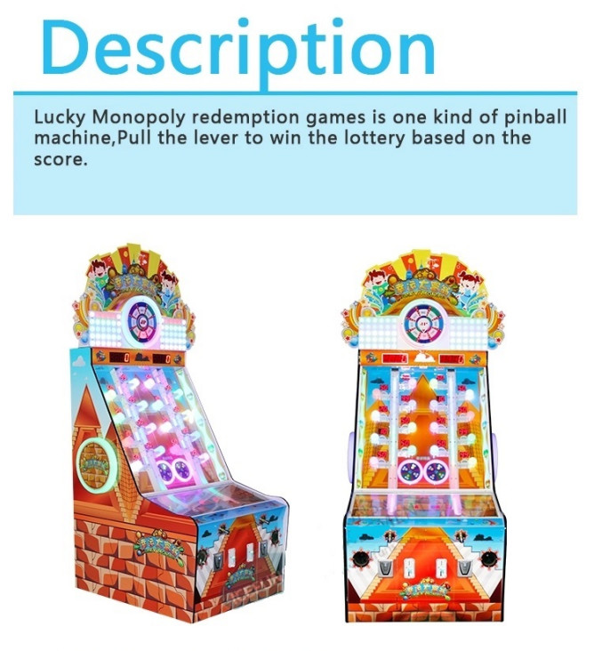Lucky Monopoly Lottery Vending Game Machine For Supermarket / Theater