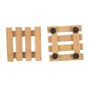 Buy cheap square shape bamboo tea coaster costers cup coaster with special design for trend selling from wholesalers