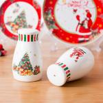 Christmas Colored Porcelain Dinnerware Cartoon Party Gift Box