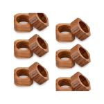 Octagon Wooden Napkin Ring 50x50x25mm