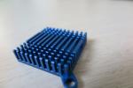 Blue Air Cooling Aluminum Heat Sink Extrusion Casting And Forging Heat Sink