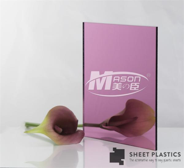 Buy cheap Decorative Gold Rose Gold Siver 2mm 3mm Mirror Acrylic Sheet For Laser Cutting from wholesalers