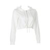 Buy cheap Manufacturer Women Spring Fall Drawstring Crop Top Sweatshirt Full Zipper Hoodies from wholesalers