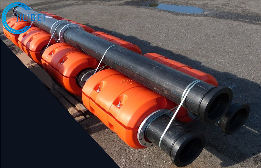 Connection Steel Flanges HDPE Slurry Pipe With Pressure 0.4 - 2.0Mpa