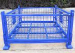 Wire Metal Cages And Pallets Lockable Stillage With Detachable Doors