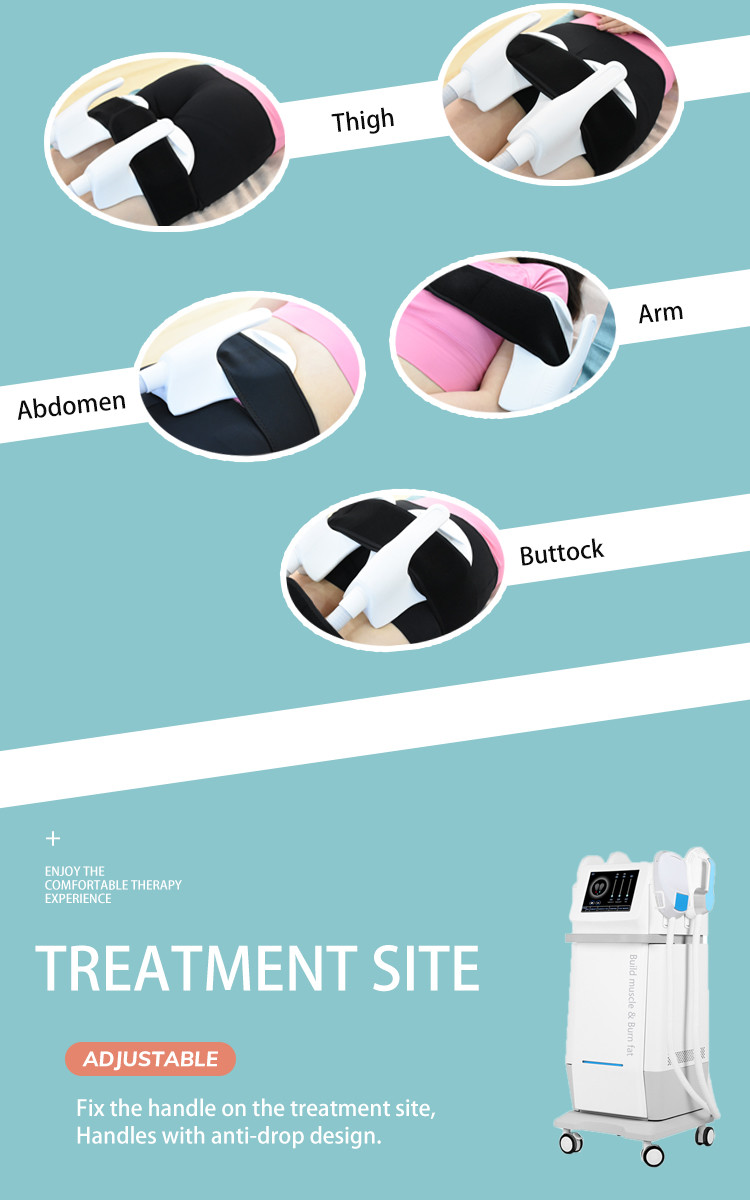 2020 CE approved hiemt 4 handles electromagnetic muscle stimulation EMS machine with OEM service