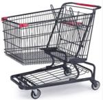 5 Inch American Shopping Cart Blue PU Wheels