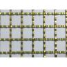 Buy cheap ISO9000 Square Hole Mesh Golden Crimped Metal Cabinet Mesh Antifire from wholesalers