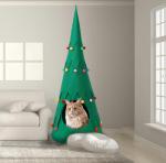 Cat Christmas Bed Comfortable Kitten Bed Christmas Tree