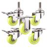 Buy cheap 50mm Waterproof Silent Wheel 50kg Capacity Stainless Steel Threaded Stem PU Casters from wholesalers